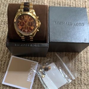 Michael Kors Tortoise and Gold Women’s Watch
